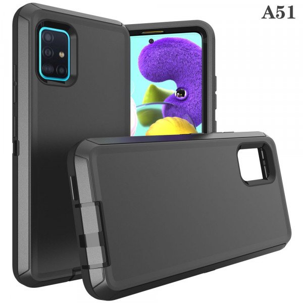 Wholesale Armor Robot Heavy Duty Case for Samsung Galaxy A51 (Black)